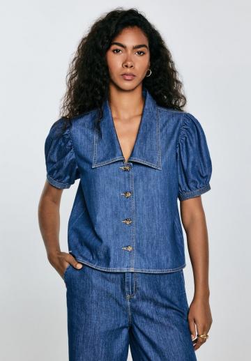 Джинсовая блузка