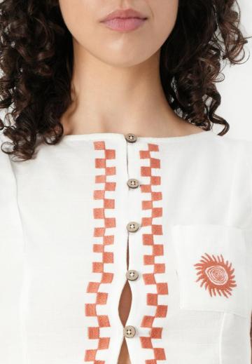 Блузка без рукавов