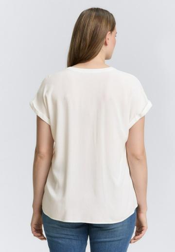 Атласная блузка