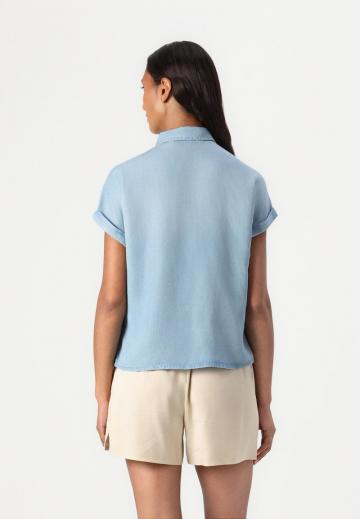 Джинсовая блузка