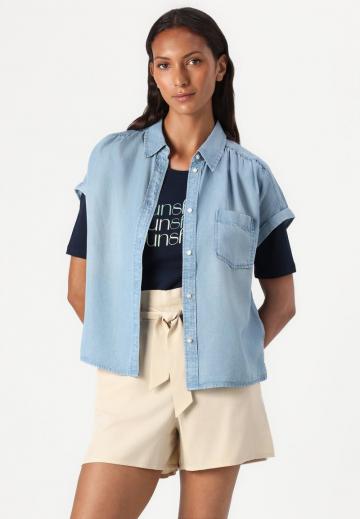 Джинсовая блузка