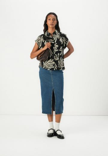 Атласная блузка