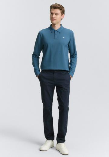 Поло с длинным рукавом