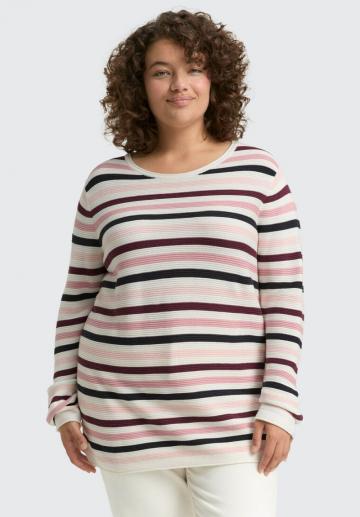 Пуловер в полоску