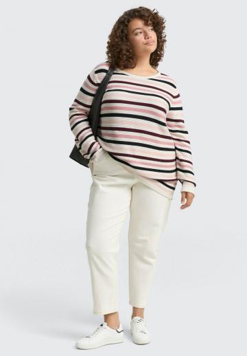 Пуловер в полоску