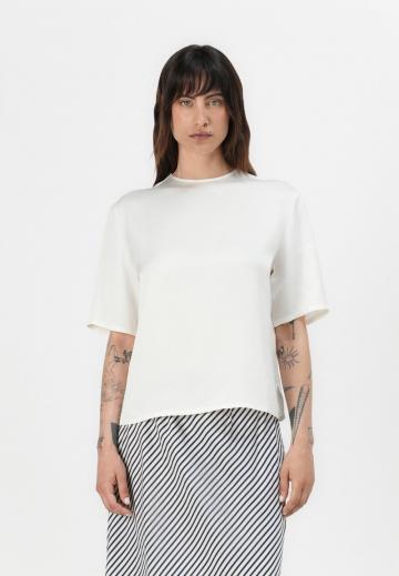 Атласная блузка