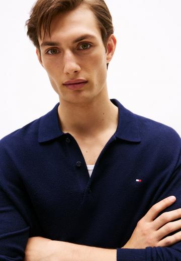 Поло с длинным рукавом