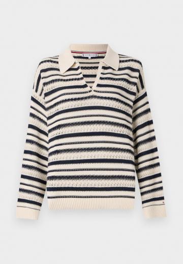 Пуловер в полоску