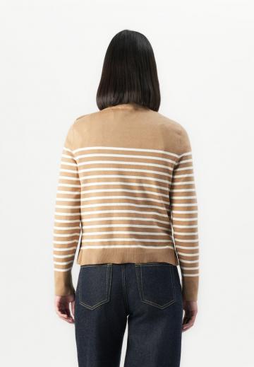 Пуловер в полоску