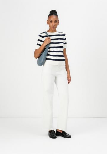 Пуловер с коротким рукавом