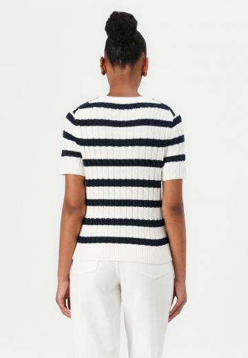 Пуловер с коротким рукавом