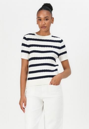 Пуловер с коротким рукавом