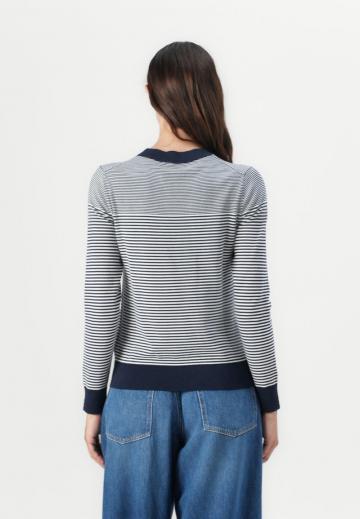 Пуловер в полоску