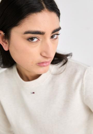 Пуловер в полоску