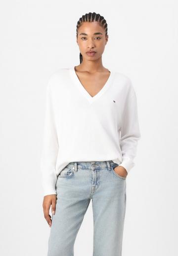 Пуловер в полоску