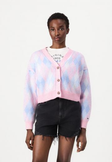 Жаккардовая вязаная кофта