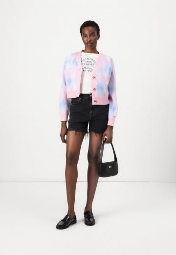 Жаккардовая вязаная кофта