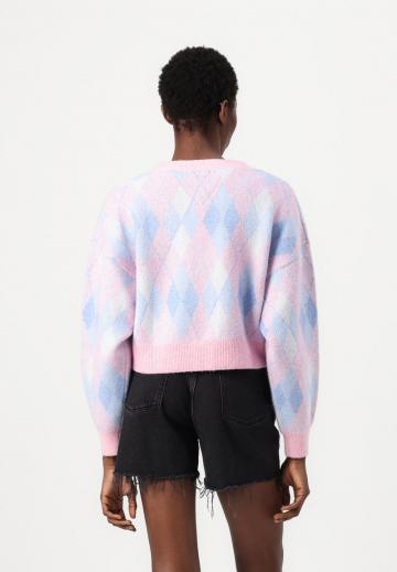 Жаккардовая вязаная кофта