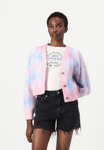 Жаккардовая вязаная кофта