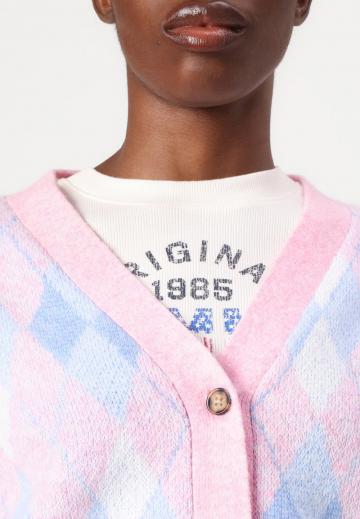 Жаккардовая вязаная кофта