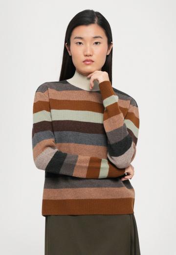 Пуловер в полоску