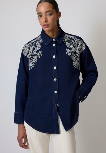 Джинсовая блузка