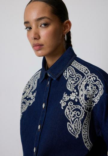 Джинсовая блузка