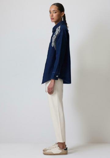 Джинсовая блузка