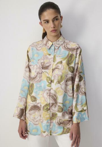 Атласная блузка