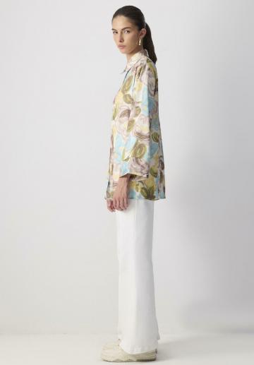 Атласная блузка