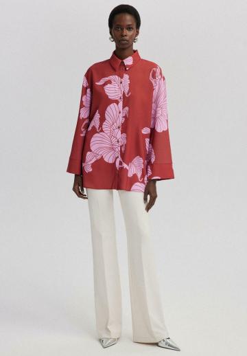 Атласная блузка