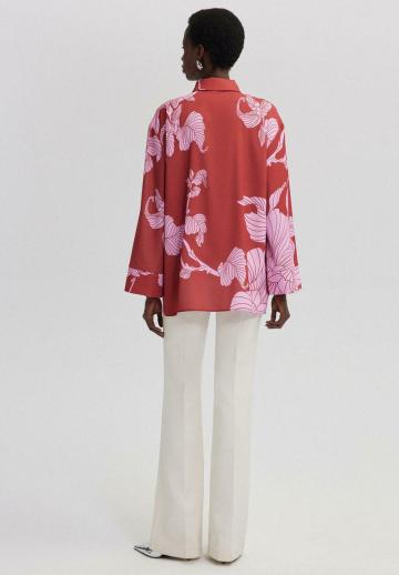 Атласная блузка