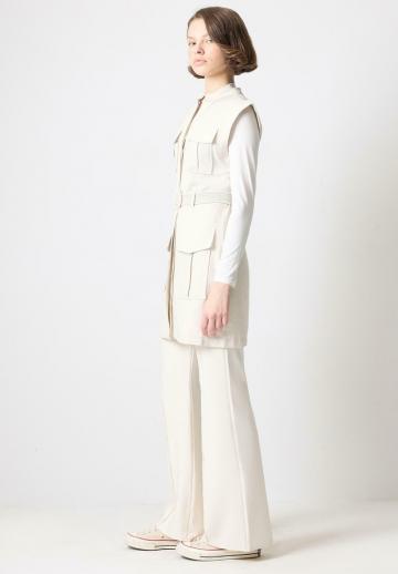 Длинный жилет