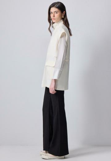 Длинный жилет