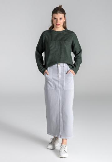 Юбка с накладными карманами