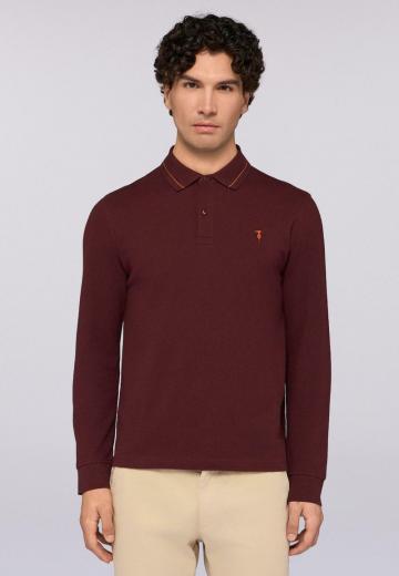 Поло с длинным рукавом