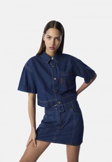 Джинсовая блузка