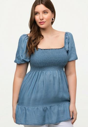 Джинсовая блузка