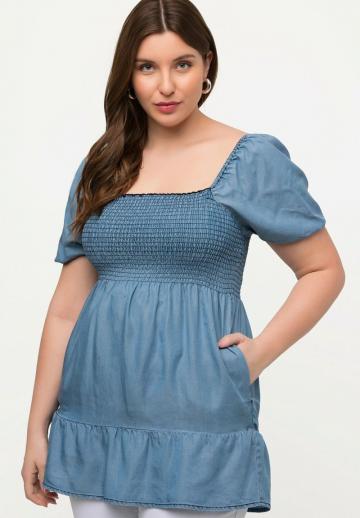 Джинсовая блузка