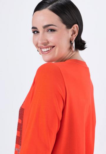 Майка с рукавом три четверти