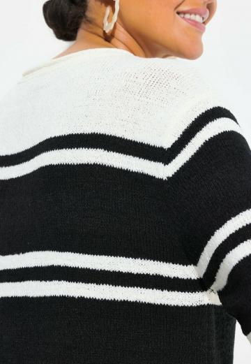 Пуловер с рукавом три четверти