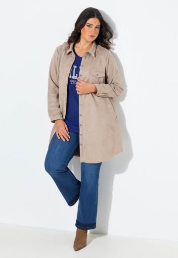 Пальто из искусственной кожи