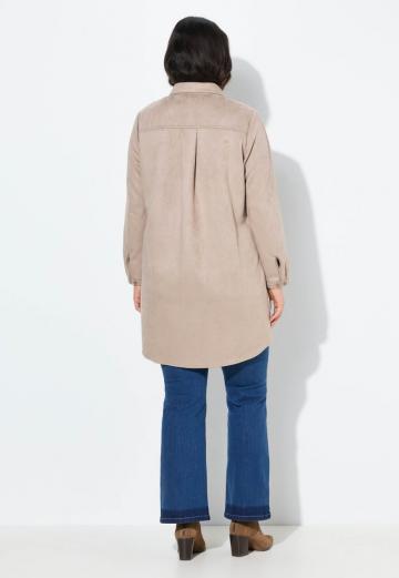 Пальто из искусственной кожи