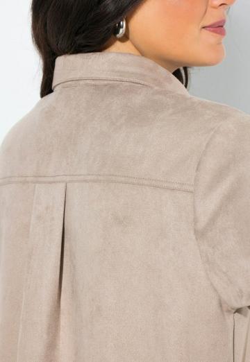 Пальто из искусственной кожи