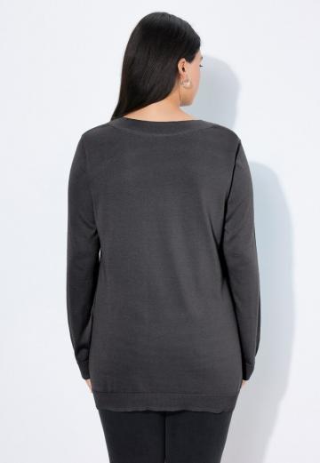 Длинный пуловер