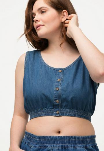 Джинсовая жилетка