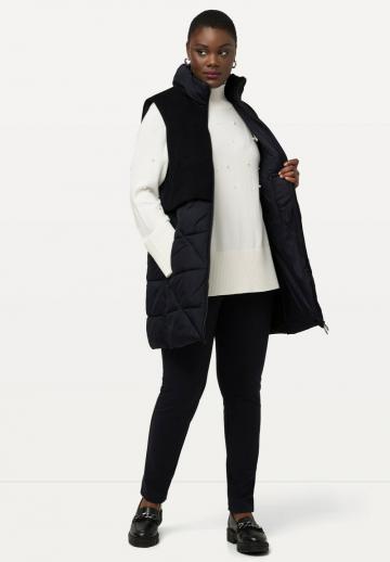 Длинный жилет