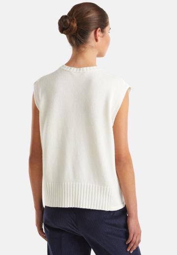 Пуловер без рукавов
