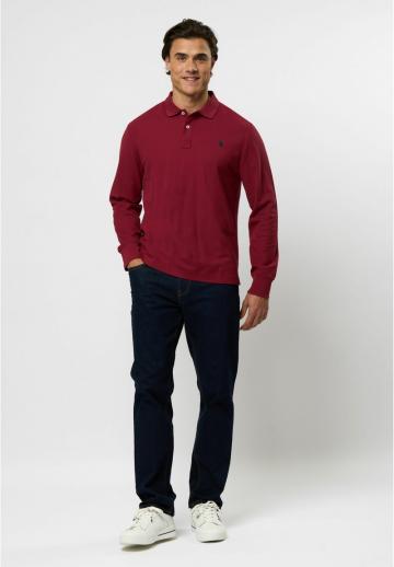 Поло с длинным рукавом