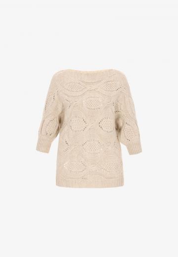 Пуловер с рукавом три четверти